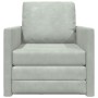 Sofá de suelo convertible  de terciopelo 74x77x81 cm Gris Claro | Foro24.es | Tu tienda online para hogar, jardín y más Foro24.es