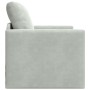 Sofá de suelo convertible  de terciopelo 74x77x81 cm Gris Claro | Foro24.es | Tu tienda online para hogar, jardín y más Foro24.es