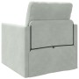 Sofá de suelo convertible  de terciopelo 74x77x81 cm Gris Claro | Foro24.es | Tu tienda online para hogar, jardín y más Foro24.es
