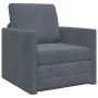 Sofá en el suelo convertible de terciopelo  74x77x81 cm gris oscuro | Foro24.es | Tu tienda online para hogar, jardín y más Foro24.es