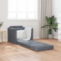 Sofá en el suelo convertible de terciopelo  74x77x81 cm gris oscuro | Foro24.es | Tu tienda online para hogar, jardín y más Foro24.es