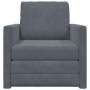 Sofá en el suelo convertible de terciopelo  74x77x81 cm gris oscuro | Foro24.es | Tu tienda online para hogar, jardín y más Foro24.es
