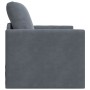 Sofá en el suelo convertible de terciopelo  74x77x81 cm gris oscuro | Foro24.es | Tu tienda online para hogar, jardín y más Foro24.es