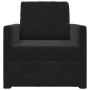 Sofá cama 2-en-1 Negro 74x77x81 cm Terciopelo