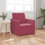 Sofá Cama 2-en-1 Rojo Vino 74x77x81 cm Terciopelo | Foro24.es | Tu tienda online para hogar, jardín y más Foro24.es