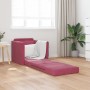 Sofá Cama 2-en-1 Rojo Vino 74x77x81 cm Terciopelo