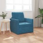Sofá Cama 2-en-1 Azul 74x77x81 cm de Terciopelo | Foro24.es | Tu tienda online para hogar, jardín y más Foro24.es