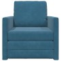 Sofá Cama 2-en-1 Azul 74x77x81 cm de Terciopelo | Foro24.es | Tu tienda online para hogar, jardín y más Foro24.es