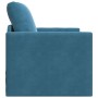 Sofá Cama 2-en-1 Azul 74x77x81 cm de Terciopelo | Foro24.es | Tu tienda online para hogar, jardín y más Foro24.es
