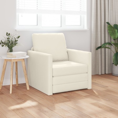 Sofá Cama 2 en 1 Crema 74x77x81 cm Terciopelo | Foro24.es | Tu tienda online para hogar, jardín y más Foro24.es
