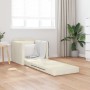 Sofá Cama 2 en 1 Crema 74x77x81 cm Terciopelo | Foro24.es | Tu tienda online para hogar, jardín y más Foro24.es