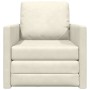 Sofá Cama 2 en 1 Crema 74x77x81 cm Terciopelo | Foro24.es | Tu tienda online para hogar, jardín y más Foro24.es