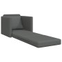 Sofá cama 2 en 1 gris oscuro 74x77x81 cm tela