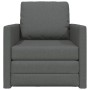 Sofá cama 2 en 1 gris oscuro 74x77x81 cm tela