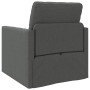 Sofá cama 2 en 1 gris oscuro 74x77x81 cm tela