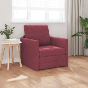 Sofá Cama 2 en 1 Color Borgoña 74x77x81 cm Tela