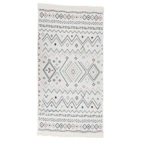 Beige und blauer Baumwollteppich 120x180 cm von vidaXL, Teppiche - Ref: Foro24-340108, Preis: 37,29 €, Rabatt: %