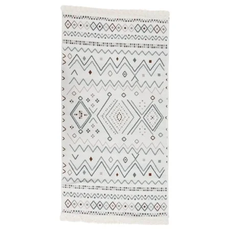 Beige und blauer Baumwollteppich 120x180 cm von vidaXL, Teppiche - Ref: Foro24-340108, Preis: 36,77 €, Rabatt: %