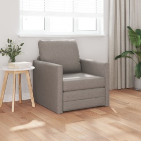 Sofá Cama 2-en-1 Taupe 74x77x81 cm Tela