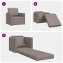 Sofá Cama 2-en-1 Taupe 74x77x81 cm Tela | Foro24.es | Tu tienda online para hogar, jardín y más Foro24.es
