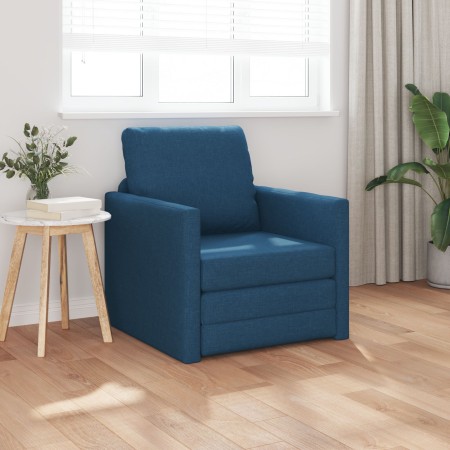 Sofá cama 2 en 1 Azul 74x77x81 cm Tela by , Sofas - Ref: Foro24-4106628, Price: 141,39 €, Discount: %