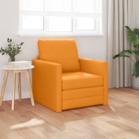 Sofá-Cama 2 en 1 Amarillo Oscuro 74x77x81 cm Tela
