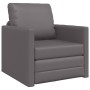 Sofá Cama 2 en 1 Gris 74x77x81 cm Cuero Sintético de , Sofás - Ref: Foro24-4106632, Precio: 142,91 €