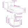 Sofá cama 2 en 1 Burdeos 74x77x81 cm Cuero sintético | Foro24.es | Tu tienda online para hogar, jardín y más Foro24.es