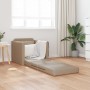 Sofá cama 2 en 1 Cappuccino 74x77x81 cm de cuero sintético | Foro24.es | Tu tienda online para hogar, jardín y más Foro24.es