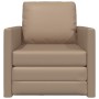 Sofá cama 2 en 1 Cappuccino 74x77x81 cm de cuero sintético | Foro24.es | Tu tienda online para hogar, jardín y más Foro24.es