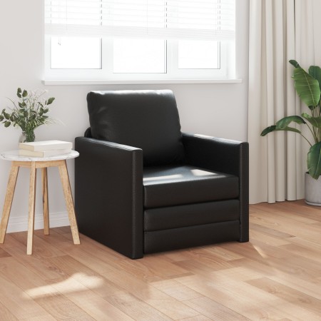 Sillón cama 2 en 1 Negro 74x77x81 cm Cuero Sintético | Foro24.es | Tu tienda online para hogar, jardín y más Foro24.es
