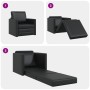 Sillón cama 2 en 1 Negro 74x77x81 cm Cuero Sintético | Foro24.es | Tu tienda online para hogar, jardín y más Foro24.es
