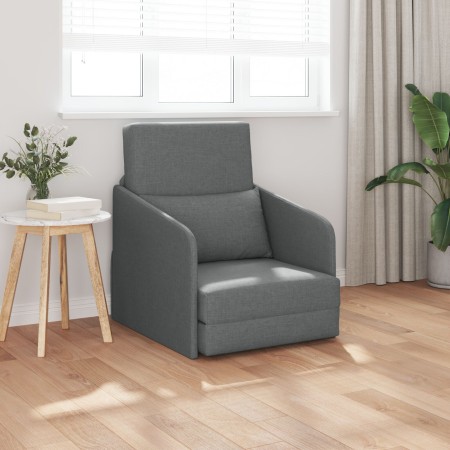 Sofá Cama de Piso 2-en-1 Gris Oscuro 65x80x83 cm Tela | Foro24.es | Tu tienda online para hogar, jardín y más Foro24.es