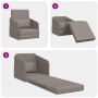 Sofá cama 2 en 1 Taupe 65x80x83 cm Tela de , Sofás - Ref: Foro24-4106642, Precio: 116,11 €