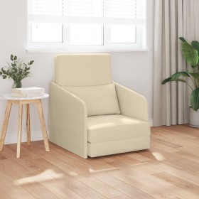 Sofá Cama 2 en 1 Crema 65x80x83 cm Tela de , Sofás - Ref: Foro24-4106643, Precio: 116,11 €