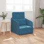 Sofá Cama de Piso 2-en-1 Azul 65x80x83 cm Terciopelo | Foro24.es | Tu tienda online para hogar, jardín y más Foro24.es