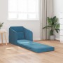 Sofá Cama de Piso 2-en-1 Azul 65x80x83 cm Terciopelo | Foro24.es | Tu tienda online para hogar, jardín y más Foro24.es