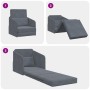 Sofá Cama 2-en-1 Gris Oscuro 65x80x83 cm Terciopelo | Foro24.es | Tu tienda online para hogar, jardín y más Foro24.es