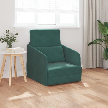 Sofá Cama 2 en 1 Verde Oscuro 65x80x83 cm de Terciopelo | Foro24.es | Tu tienda online para hogar, jardín y más Foro24.es