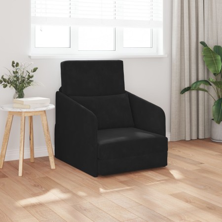 Sofá cama 2 en 1 Negro 65x80x83 cm Terciopelo | Foro24.es | Tu tienda online para hogar, jardín y más Foro24.es