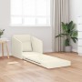 Sofá Cama de Piso 2 en 1 Crema 65x80x83 cm Terciopelo | Foro24.es | Tu tienda online para hogar, jardín y más Foro24.es