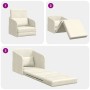 Sofá Cama de Piso 2 en 1 Crema 65x80x83 cm Terciopelo | Foro24.es | Tu tienda online para hogar, jardín y más Foro24.es