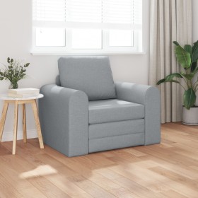 Sofá-Cama 2-en-1 Gris Claro 98x71x83 cm Tela