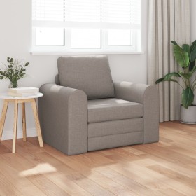 Sofá Cama 2 en 1 Taupe 98x71x83 cm Tela
