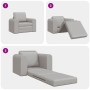 Sofá Cama 2 en 1 Gris Nube 98x71x83 cm Tela | Foro24.es | Tu tienda online para hogar, jardín y más Foro24.es