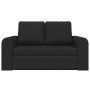 Sofá de Suelo Cama 2 en 1 Negro 148x71x83 cm Tejido