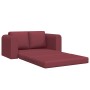 Sofá cama de suelo 2-en-1 rojo vino 148x71x83 cm tejido de , Sofás - Ref: Foro24-4106676, Precio: 209,08 €