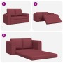 Sofá cama de suelo 2-en-1 rojo vino 148x71x83 cm tejido | Foro24.es | Tu tienda online para hogar, jardín y más Foro24.es