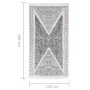 Alfombra de algodón negra y gris 120x180 cm de vidaXL, Alfombras - Ref: Foro24-340090, Precio: 36,64 €, Descuento: %