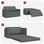 Sofá Cama 2 en 1 Gris Oscuro 124x71x78 cm Tejido von , Sofas - Ref: Foro24-4106692, Preis: 179,95 €, Rabatt: %